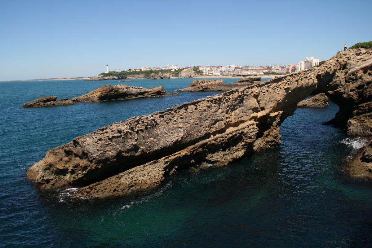 Atlantische rotskust in Biarritz, Frankrijk Atlantische rotskust in Biarritz, Frankrijk | © VLIZ, Aina Trias Verbeeck