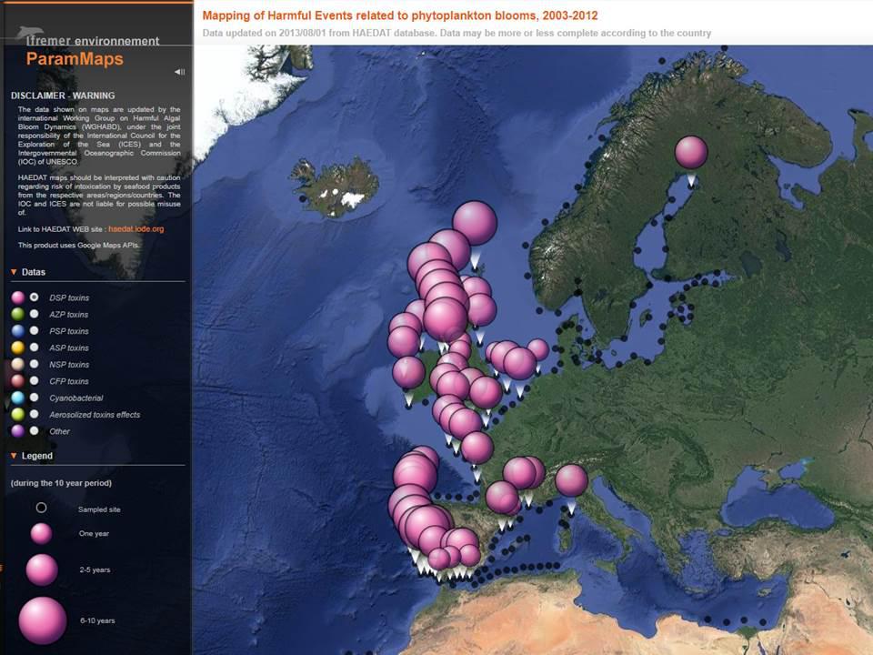 Harmfull Algal Blooms in Europa Harmfull Algal Blooms in Europa | © Ifremer